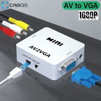 Video Convertor RCA AV to VGA Mini Converter Adapter AV RCA CVBS To VGA 1080P Video Converter Conversor For PC Computer to HD TV