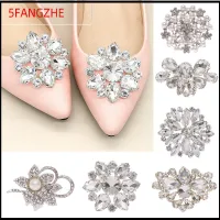 5FANGZHE 1PC ส้นสูง เจ้าสาวหญิง งานแต่งงาน คลิปหนีบรองเท้า Charm Buckle อุปกรณ์ตกแต่งรองเท้า คลิปตกแต่งเงา