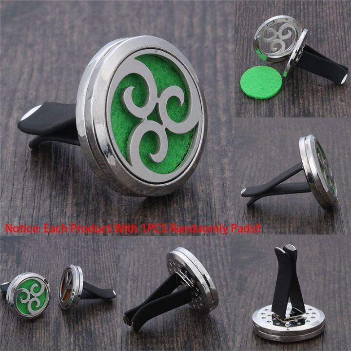 new-aromatherapy-diffuser-car-clip-30mm-magnetic-air-freshener-perfume-lockets-10pc