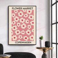 Bloem Markt , Bloemist Gift, Kopenhagen Bloem Markt,ศิลปะผนังพิมพ์,พิมพ์ลายศิลปะแนวแอปแสตกทันสมัยการตกแต่งบ้าน1ชิ้นกรอบภายในหรือ (ปรับแต่งได้)