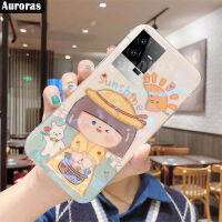 เคสโทรศัพท์ Vivo Iqoo 11เคสนิ่มสีน้ำเงิน-Ray กากเพชรส่องแสงเป็นประกายวิบวับการ์ตูนแฟชั่นดวงอาทิตย์และดอกไม้ซิลิโคนสำหรับ VIVO Iqoo11ปกหลัง