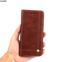 ☼✆❇ ELAIDE Phone Case Luxury PU Leather Vintage Wallet Style Back Cover for iPhone 5 5S 6 6S Plus 7 8Plus X for iPhone 7 Case Cover
