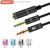 3.5mm Headphone Stereo Audio Mic Y Splitter 3.5 mm Audio Microphone to 4 Pole Jack Aux Adapter for 4 pin 3.5mm Plug Earphone