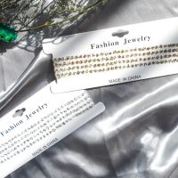 [COD] cross-border super beautiful temperament Choker sequins sexy mesh necklace silk diamond collarbone chain