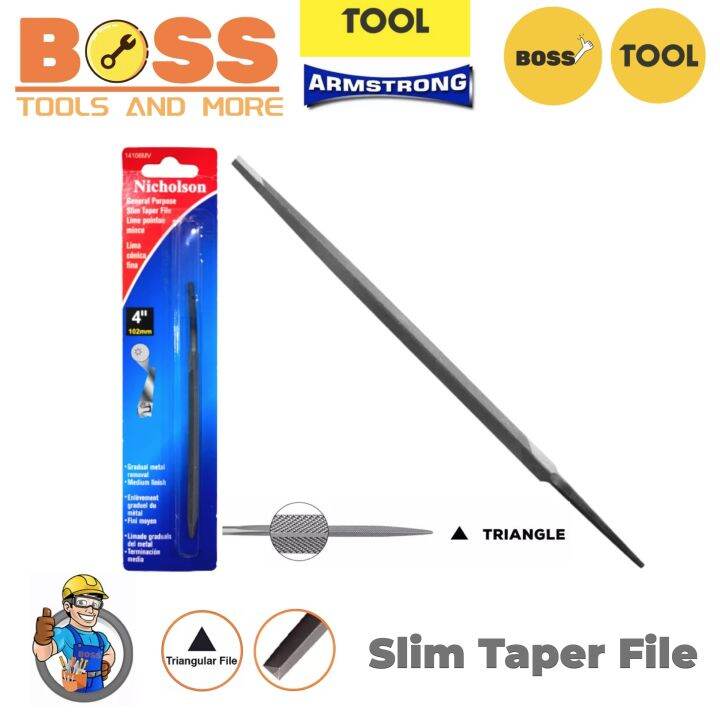 NICHOLSON SAW FILE Triangular Triangle Removing Burr Engineers File For ...