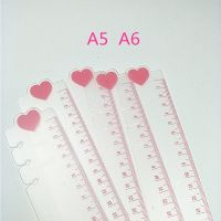 【CC】○卐✐  Ruler A5 A6 Frosted Planner Agenda Dokibook 6 Holes Loose Notebook Organizer Sketchbook Accessories