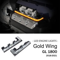 ปีกทอง GL1800อุปกรณ์มอเตอร์ไซค์โครเมี่ยม LED เครื่องยนต์ไฟแผงสำหรับ Honda Goldwing GL 1800 F6B ทัวร์ DCT 2018 - 2021