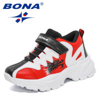 BONA 2021 New Designers Fashion Sneakers Teens Children Girls Sport Shoes Tenis Kids Walk Footwear Boys Schools Sport Shoes Soft