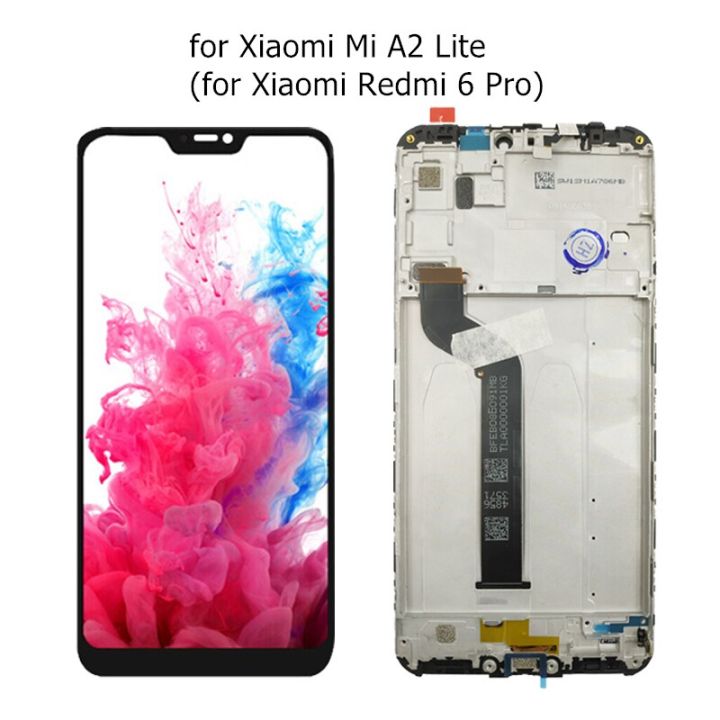 100-สำหรับ-xiaomi-mi-a2-lite-mi-a2หน้าจอแอลซีดีตัวซ่อมหน้าจอสัมผัสสัมผัสหน้าจออะไหล่จอแอลซีดีชิ้นส่วน