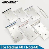 Aocarmo สำหรับ Xiaomi R Edmi 4Xหมายเหตุ4X นาโนซิมการ์ดที่ใส่ถาด Dual TF SD ช่องเสียบการ์ดส่วนทดแทน