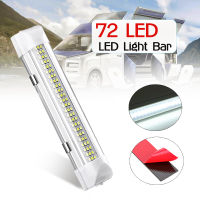 ไฟ LED ติดภายในรถ72ดวงโคมไฟบาร์รถพ่วง12V อเนกประสงค์รถตู้คาราวาน