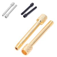 6 Pcs Brass Electric Guitar Tremolo Bridge Saddle Clamp Lock string Screw/String through Screw/Not need Insert Block