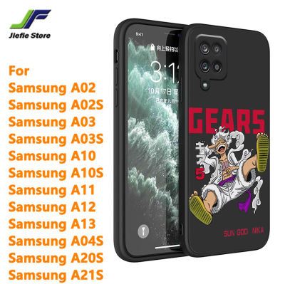 Luffy NIKA เคสนิ่มเคสโทรศัพท์ปิดขอบตรงสำหรับ Samsung Galaxy,A02/A02S / A03 / A03S / A10 / A10S / A11 / A12 / A13 / A14 / A04S / A20S / A21S กันกระแทก