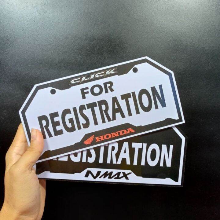 Temporary Motor Plate / Motorplate For Registration number plate