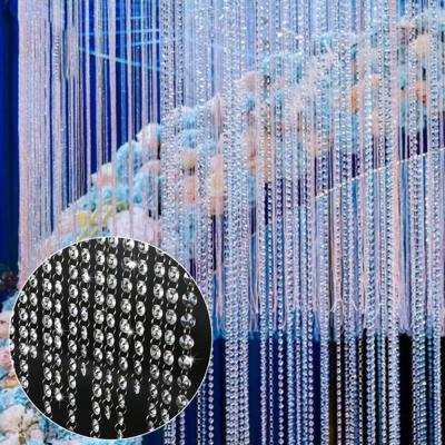 Crystal Acrylic Beads String Curtain Door Window Panel Divider Wedding Party Hanging Home Decoration