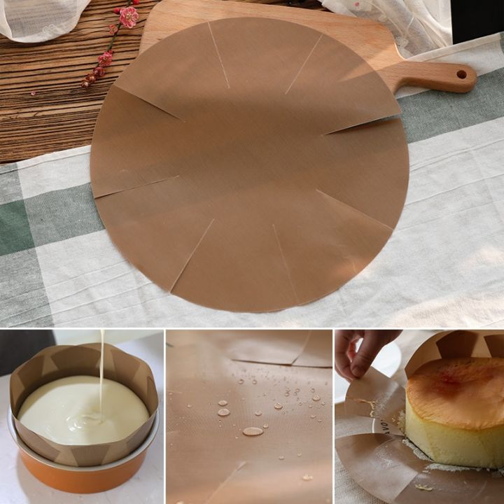 baking-mat-chiffon-cake-release-paper-reusable-cake-liner-non-stick-baking-pan-sheet-easy-demoulding-round-oven-tray-paper