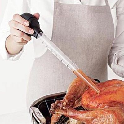 Turkey Grease Dropper Chicken BBQ Food Transparent Tube 30Ml 29.5cm Kitchen Cooking Gadget TPR+PP