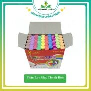 Phấn lục giác màu, trắng hộp 50 viên viết viết bảng, vẽ tranh.
