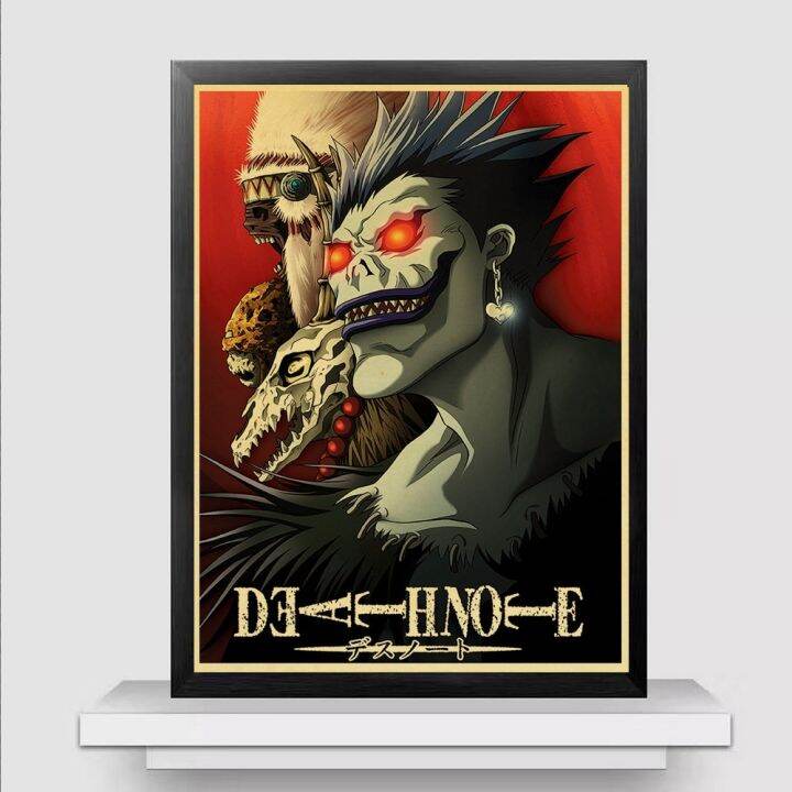 vintage-anime-series-death-note-posters-retro-kraft-paper-poster-bar-room-decoration-painting-art-wall-sticker-picture