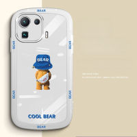 Transparent Soft TPU Case For Xiaomi Mi 9 10 11 12 Pro Lite 11T 12T Pro Poco M3 X3 X4 M4 Pro NFC 4G 5G Camera Silicone Cute Bear Candy Cover