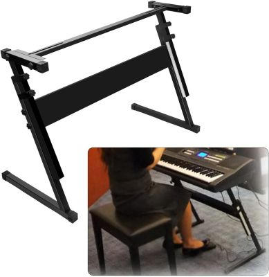 H&A (ขายดี)(ส่งทุกวัน) ขาตั้งคีย์บอร์ด ขา Z เหล็กกล่อง 25มม. ขาวางคีย์บอร์ด (Z-Shape Keyboard Stand) ขาZ ปรับระดับ สูงต่ำได้