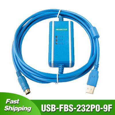 USB-FBS-232P0-9F สำหรับ Fatek FBS B1Z B1 FB1Z ชุด FBE MU MA MC เขียนโปรแกรมพีแอลซีเคเบิลยูเอสบีไปยัง USB กับ RS232อะแดปเตอร์สายดาวน์โหลดข้อมูล