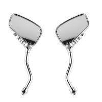 Rear View Mirrors Universal 1 Pair Motorcycle Side mirror Left Right full plating Chrome Skull Hands Side Handlebars accessories