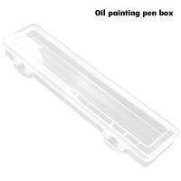 Transparent Brush Painting Pencils Storage Box Oil Painting Box Watercolor Pen Container Drawing Tools Bin Stationery Storage Drawing Painting Supplie