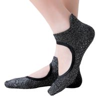 【YD】 Fashion Socks Silk Backless Round Anti-slip Gym Fitmess Breathable Pilates Ankle