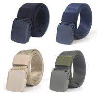 Nylon Belt Mens Military Outdoor Tactical Belt Male Automatic Buckle Jeans Belts Canvas Waist Strap Ceinture Long 130 140CM