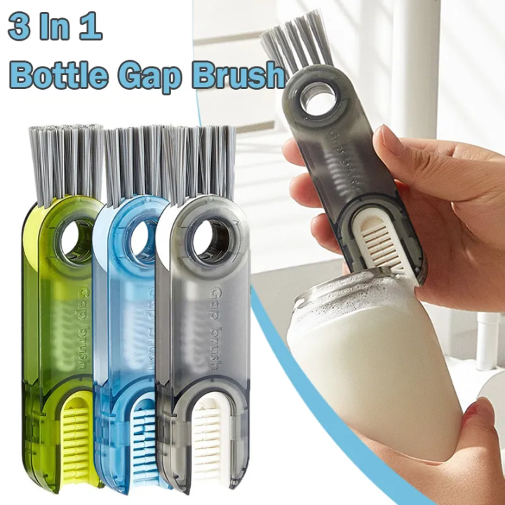 3 in 1 Multifunctional Cleaning Brush, Water Bottle Brushes for