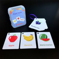 Kids Montessori Baby Learn English Word Card Flashcards Cognitive Educational Toys Picture Memorise Games Gifts Children Toys Flash Cards