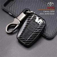 เคสเคฟล่ารีโมทกุญแจรถยนต์ Toyota Camry 2019 / Altis 2019-2020 (Smart Key) / Car key Case