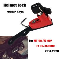 MT09 FJ09 Anti-theft Security Aluminum Helmet Lock with 2 Keys Fit For Yamaha MT-09 FZ-09 FJ-09 XSR900 2015-2020 2019 Motorcycle