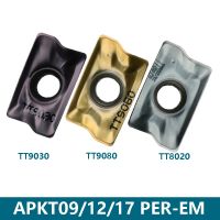 APKT1705PER-EM APKT170530R-EM APKT09T308R-EM TT9030 TT9080 TT8020 TT7080 APKT1705PER AL เครื่องตัดมิลลิ่ง CNC คาร์ไบด์แทรก APKT