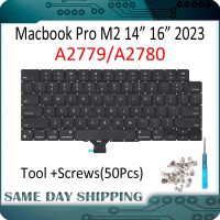 2023 New for Macbook Pro Retina M2 14 A2779 16 A2780 US UK Euro Keyboard English French German Spanish Turkish Italian Layout