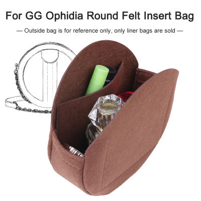 เหมาะสำหรับกระเป๋าผ้าซับในสักหลาดกระเป๋าสะพายขนาดเล็กทรงกลม GG Ophidia กระเป๋ากระเป๋าจัดระเบียบเดินทางกระเป๋าแบ่งกระเป๋าเครื่องสำอางเ