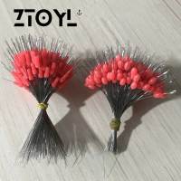 ZTOYL 300pcs FLOAT Rubber stopper ตกปลา bobber stopper ลอยทรงกระบอก Space Bean