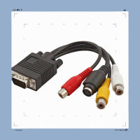 สายอะแดปเตอร์แปลง VGA เป็น S-Video AV,อะแดปเตอร์หัวบัว3RCA