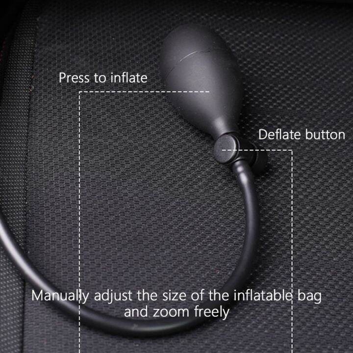 universal-dynamic-air-bag-support-lumbar-cushion-smart-lumbar-support-for-car-auto-seat-back-waist-hand-operated-air-pump-back-waist-rest-protector-blue