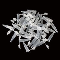 【YF】☸✜▤  50 Pieces of 0.5 Ml Laboratory Transparent Plastic Centrifuge Tubes with Lid Lids for Samples