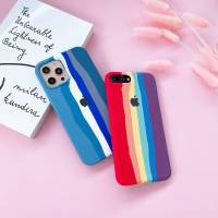 เคสTPU สายรุ้งนิ่ม รุ่น i5 i5s i6 i6s i6plus i6Splus i7plus i8plus iXR  Nova5T Y7pro/2019 Smart5 Hot9play Hot10play Hot11play Hot9 Hot10s