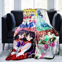 Sailor Moon cartoon blanket children warm beautiful blanket flannel soft and comfortable home travel blanket birthday gift