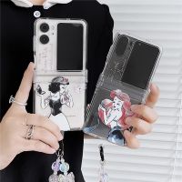 สำหรับออปโป้ไฟนด์ N2พลิกและ2เคสแต่งหน้าการ์ตูนเจ้าหญิงเคสโทรศัพท์สำหรับออปโป้ไฟนด์ N 2ฝาครอบกันกระแทกแบบฝาพับพร้อมสร้อยข้อมือ