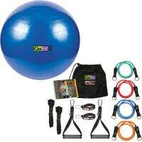 Debao GF-EPGYM ProGym Extreme &amp; ลูกบอลออกกำลังกาย GF-75BALL พร้อมปั๊ม (75ซม. สีน้ำเงิน)