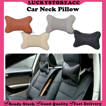 1Pcs Universal PU Leather Car Headrest Neck Pillow Comfortable Pillow  Cushion