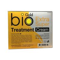 (สีทอง 1กล่อง 24ซอง ) Gold Bio Extra Super cream Treatment (Green bio สีทอง) ทรีตเม้นท์ หมักผม บำรุงผม โกลด์ไบโอเอ็กตร้า ซุปเปอร์ทรีทเมนท์ --(กรีนไบโอ +สีทอง+)---