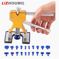 LIZHOUMIL เครื่องมือซ่อมรอยบุ๋มที่ไม่ทำสีแผ่นโลหะสำหรับตัวถังรถมีขนาด18แท็บ