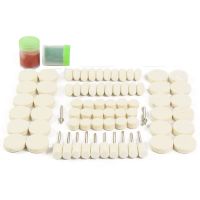 76Pcs Wool Polishing Accessories Electric Grinding Mill Kit Wool Grinding Paste Suits for Tool