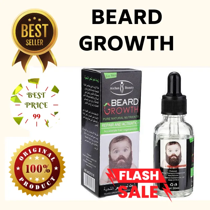 Top 1 Original Beard Growth Oil 30ml Liquid Pure Natural Nutrients Hair Growth Mustache Beard 1961